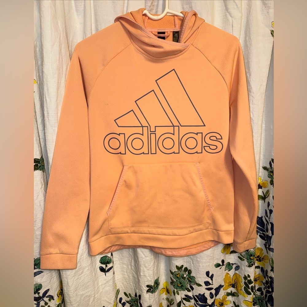 Adidas Woman’s Light Orange Hoodie